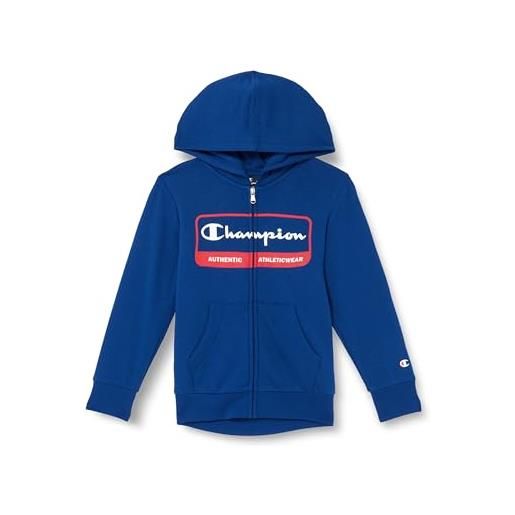 Champion legacy graphic shop b - ultralight powerblend fleece full zip, felpa con cappuccio, blu marino, 15-16 anni