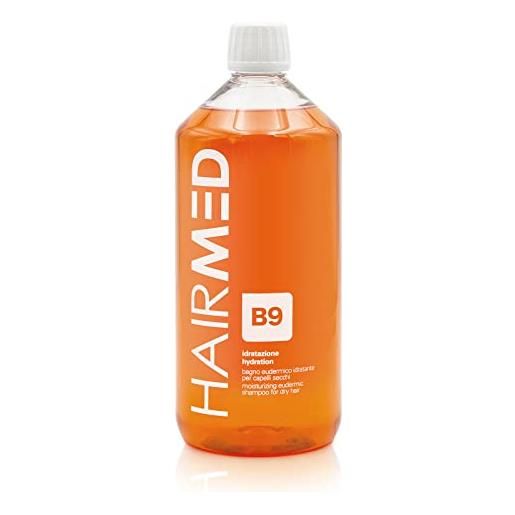 HAIRMED haircare innovative hairmed - b9 shampoo idratante professionale - shampoo idratante capelli mare e doposole - 1000 ml