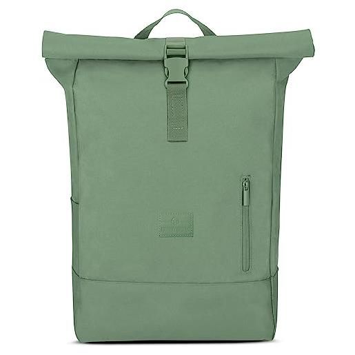 Johnny Urban zaino donna e uomo verde - robin large - da pet riciclato - borsa quotidiana 18-22 litri - tasca per pc - idrorepellente