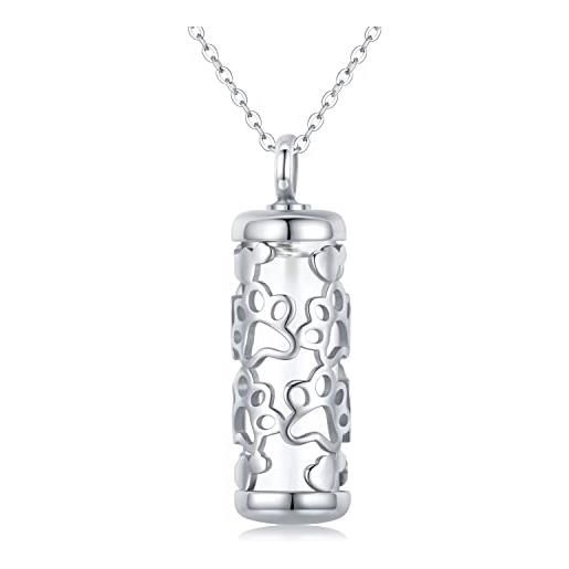 Midir&Etain ashes jewellery - collana con ciondolo a forma di urna in argento sterling 925, gioiello per ceneri, regalo per donne, madri e amiche, argento sterling, n. A. 