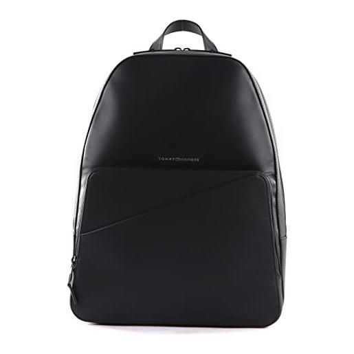 Tommy Hilfiger th business leather backpack black