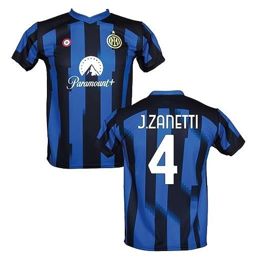 Generico maglia calcio j. Zanetti 4 neroazzurra stagione 2023/2024 replica autorizzata taglie da bambino e adulto (m-adulto)