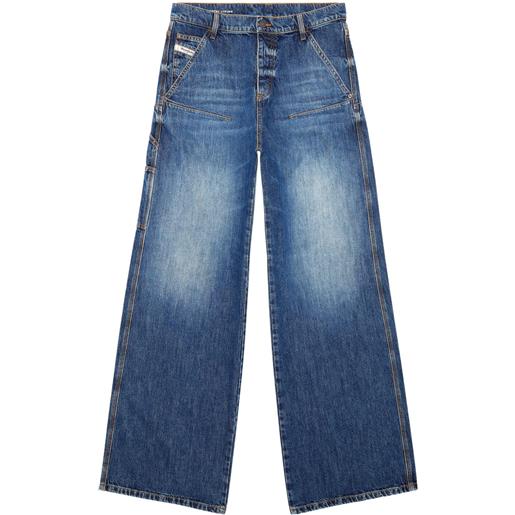 Diesel jeans 1996 d-sire a gamba ampia - blu