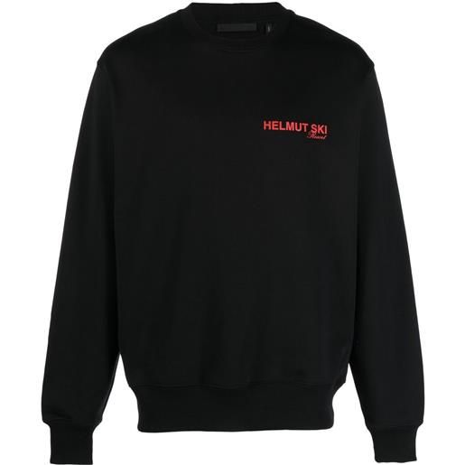 Helmut Lang black logo-print sweatshirt - nero
