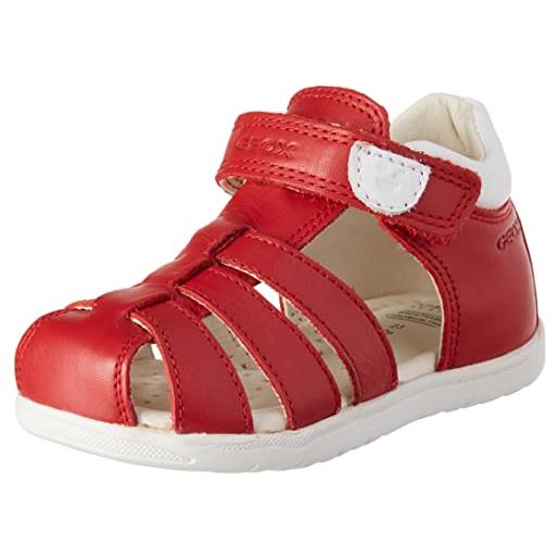 Geox b sandal macchia boy, red/white, 20 eu stretta