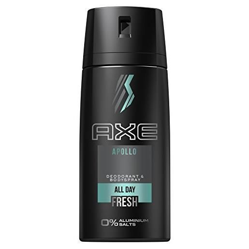 AXE domestos axe deo spray apollo senza alluminio 150 ml, confezione da (3 x 150 ml)