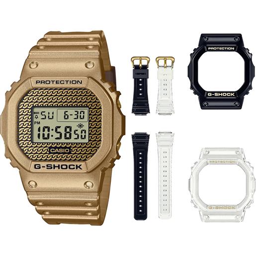 Casio g-shock mod. The origin - gold chain limited edt. Special pack + dwe-5600hg-1er