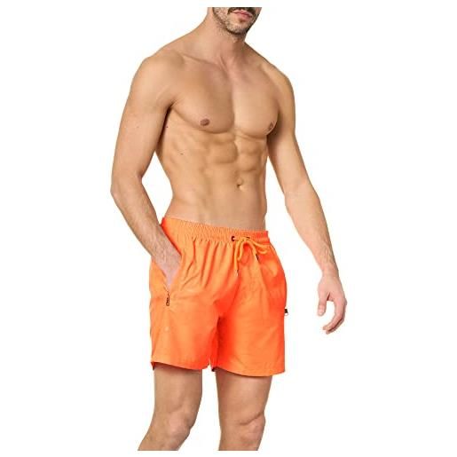 Goldenpoint costume uomo boxer fantasia mimetica, colore arancione, taglia xl