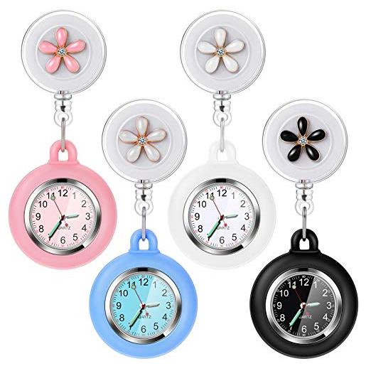 Vintoney orologio infermiere spilla orologi da taschino infermiere regalo per infermiere donna 4 pezzi