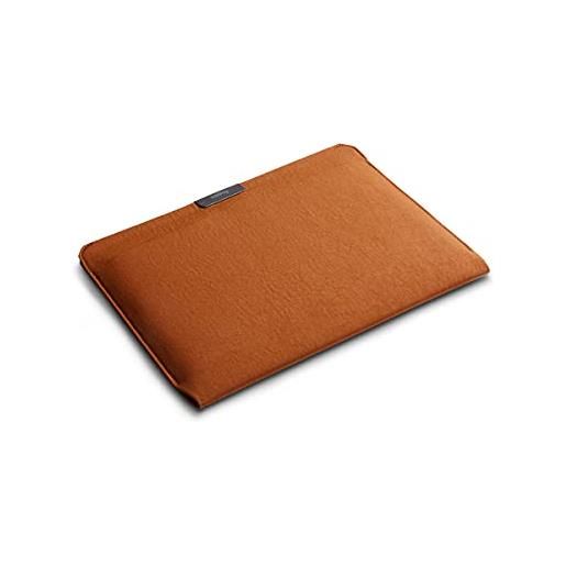 Bellroy laptop sleeve (notebook da 14, tessuto riciclato resistente all'acqua, accesso magnetico) - bronze