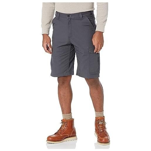 Carhartt men's force relaxed fit ripstop cargo work short, shadow, w32