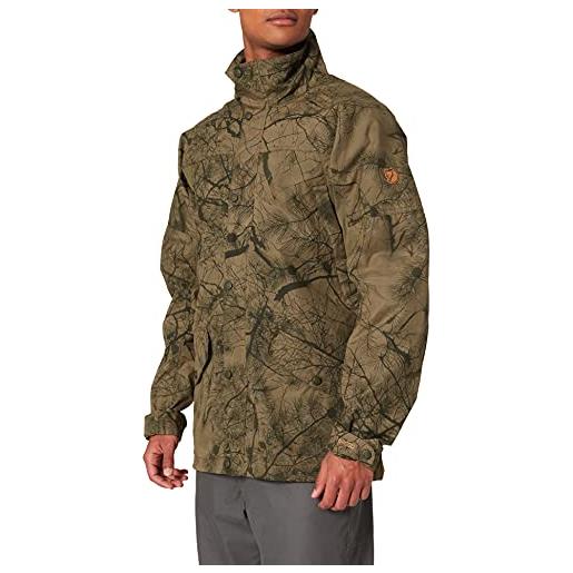 Fjällräven forest hybrid jacket m, giacca per caccia uomo, verde (green camo/laurel green), s