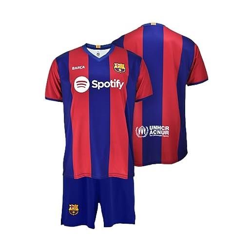 Futbol Club Barcelona maglia e pantaloni prima equipaggiamento stagione 2023/2024 - replica ufficiale con licience bambino, barcellona, 14 anni