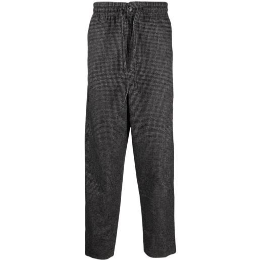 Kenzo pantaloni affusolati con applicazione - grigio