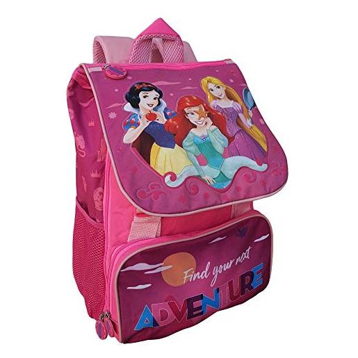 CARTOON GROUP zaino principesse disney ariel biancaneve rapunzel estensibile scuola elementare cm. 40x29x27 - pr0609