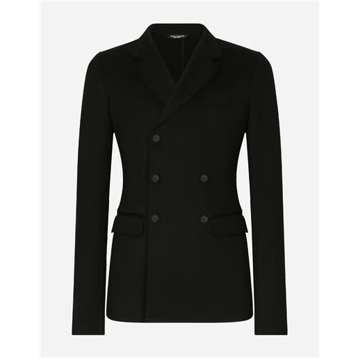 Dolce & Gabbana giacca doppiopetto jersey cotone tecnico