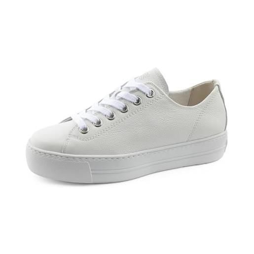 Paul Green donna scarpe stringate, signora scarpe comode, scarpa bassa comfort, lacci, comodo, weiß (white/white), 38 eu / 5 uk
