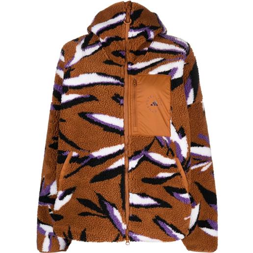 adidas by Stella McCartney giacca con stampa - marrone