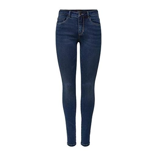 Only onlroyal hw skinny jeans bb bj13964 noos, blu (dark blue denim dark blue denim), 34 x-large donna
