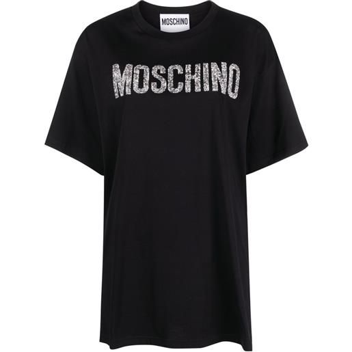 Moschino t-shirt con logo - nero