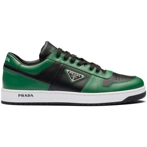 Prada sneakers downtown con logo a triangolo - nero