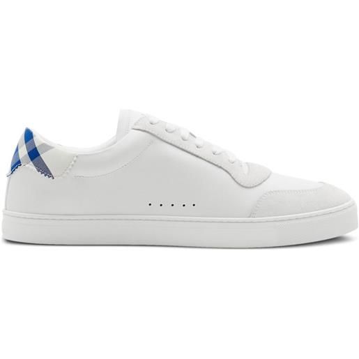 Burberry sneakers a quadri - bianco