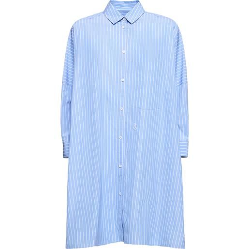 JIL SANDER camicia oversize sunday in popeline di cotone
