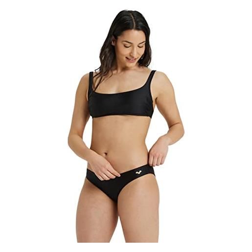 Arena women's bikini bralette solid, due pezzi donna, black, 48