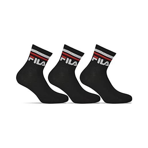 Fila f9398, calze unisex, black, 43/46