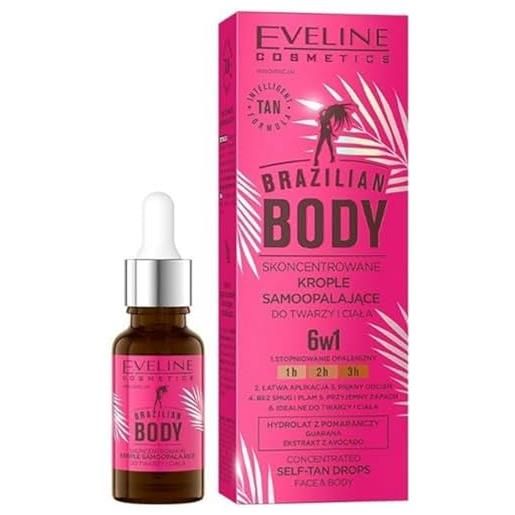 Eveline Cosmetics brazilian body - gocce autoabbronzanti concentrate per viso e corpo