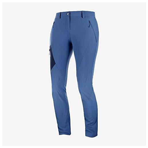 Salomon wayfarer tapered pant pantaloni da donna, donna, pantaloni, lc1334200, denim scuro, 40/r