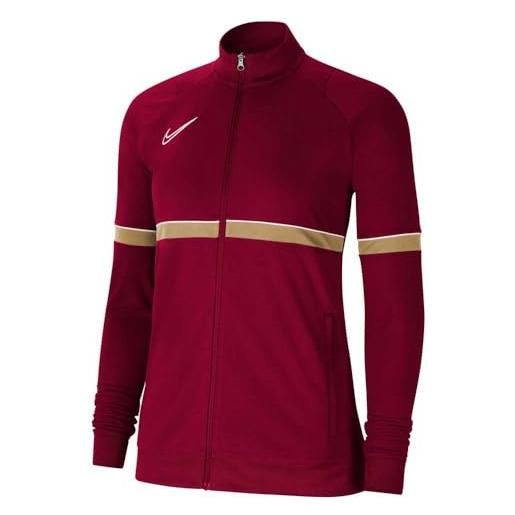 Nike academy 21 knit track jacket - giacca sportiva da donna, donna, giacca da tuta, cv2677-453, ossidiana/bianco/blu/bianco, xl