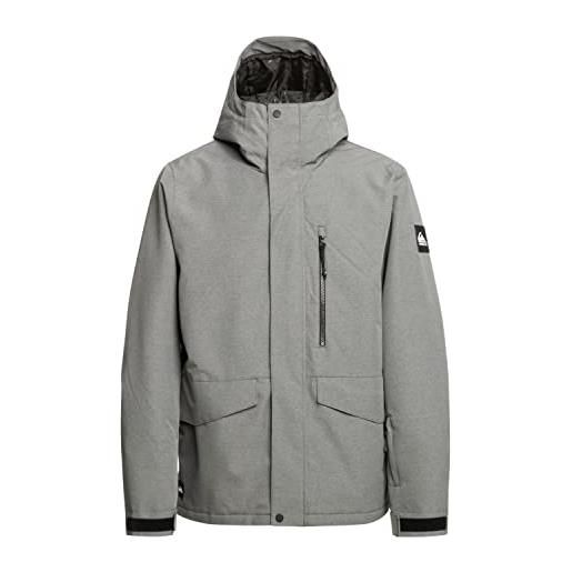 Quiksilver z0ol0|#Quiksilver mission solid - giacca da snowboard da uomo giacca da snowboard, uomo, heather grey, xs