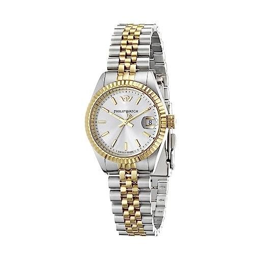 Philip Watch caribe orologio donna, tempo e data, analogico - 39x31,3mm