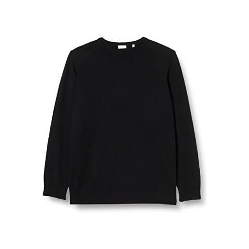 Seidensticker regular fit pullover girocollo maglione, nero, xxl uomo