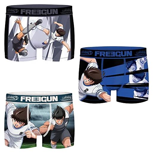 Freegun s-set di 3 boxer benji-attrezzatura oliver uomo microfibra pantaloncino, multicolore, s