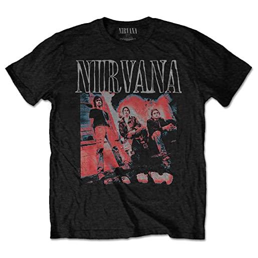 Rock Off nirvana kris standing ufficiale uomo maglietta unisex (large)