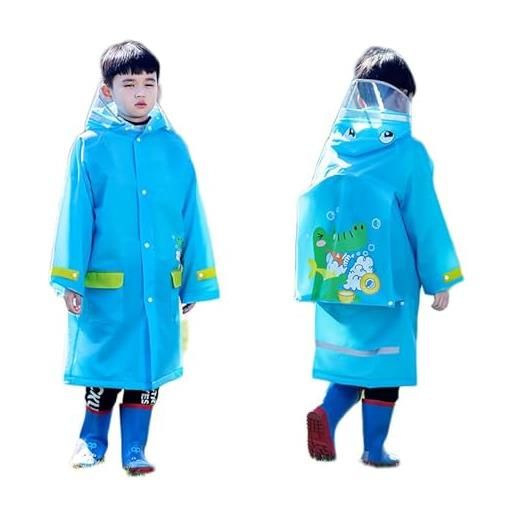 Lupy poncho impermeabili per bambini ragazzi ragazze giacche da pioggia bambino poncho impermeabile antipioggia cartone animato cappotto di pioggia 2-12 anni