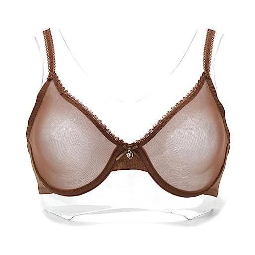 Lori. Er reggiseno sexy da donna in pizzo a rete trasparente balconette see through bralette sfoderato con ferretto ricamato reggiseno per tutti i giorni black 7f