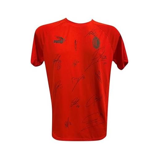 MAESTRI DEL CALCIO maglia rappresentanza t-shirt autografata firmata a. C. Milan 2023/2024