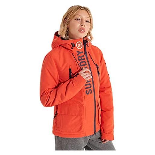 Superdry ultimate windcheater giacca a vento, bold arancione/blu navy, m donna