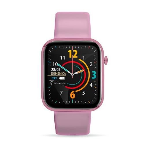 Amicafarmacia techmade have smartwatch con frame in alluminio 1,68 pink