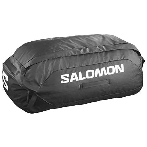 Salomon duffel 70 borsa da viaggio unisex, accesso facile, design pratico, performance che durano di più, black