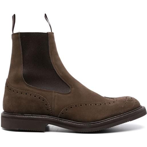 Tricker's stivali henry con punta tonda - marrone