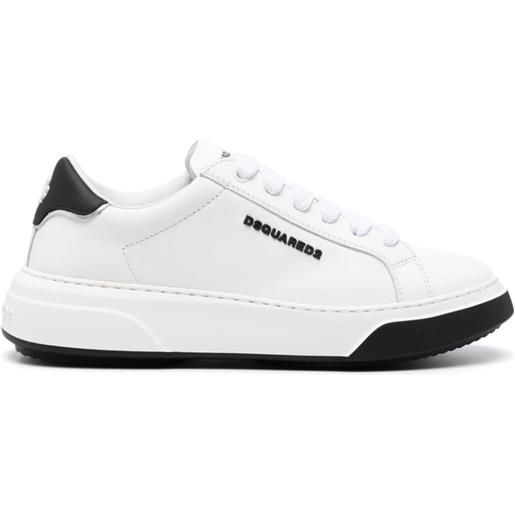 Dsquared2 sneakers con logo goffrato - bianco