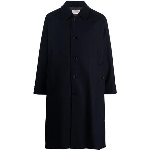 FURSAC cappotto midi con colletto classico - blu