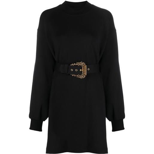 Versace Jeans Couture abito corto con cintura - nero