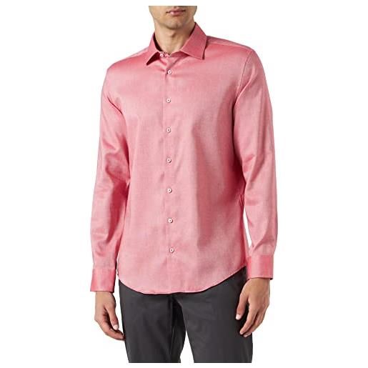 Seidensticker camicia slim fit a maniche lunghe maglietta, colore: rosso, 45 uomo