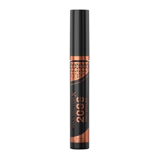 Max Factor 2000 calorie pro stylist mascara per un volume di lunga durata e ciglia sollevate 9 ml tonalità black brown