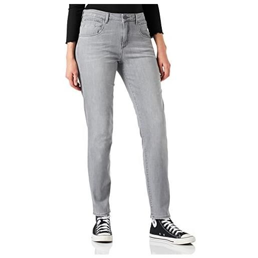 BRAX stile shakira verkürzt jeans, usato grigio chiaro, 34w x 32l donna